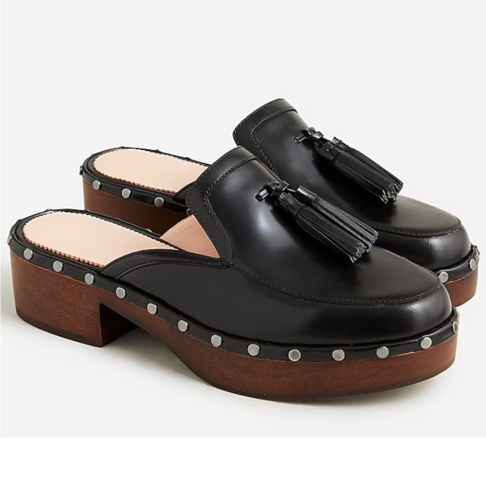 New J. Crew Dakota Tassel Clog